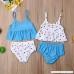 Baby Girl Two Pieces Bikinis Swimsuits Set Bathing Suit Dot Vest Bottoms Sisters Match Swimwear for 0-5Y Kids Girl Top-white Set B07LCHJBZC